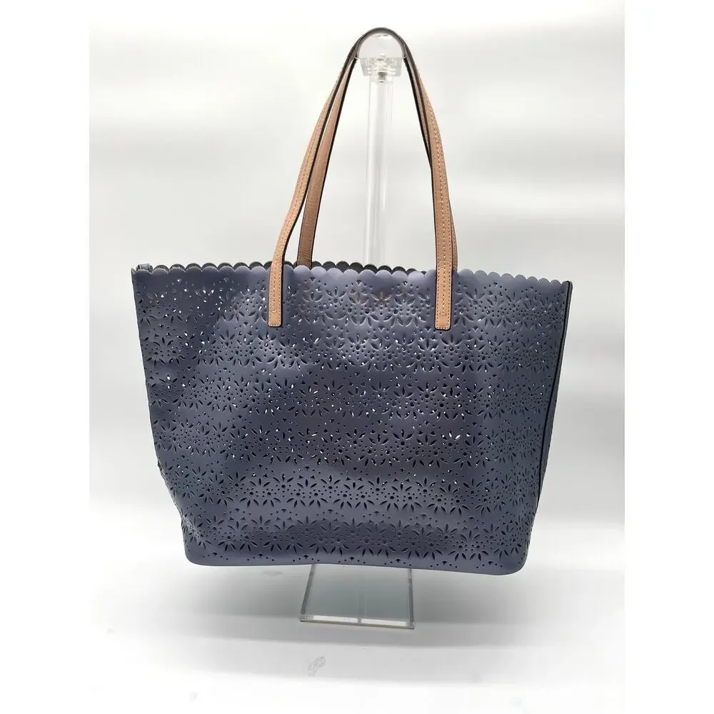 COACH Rare Park Metro Eyelet Leather Tote, Perforated, COA INCLUDED